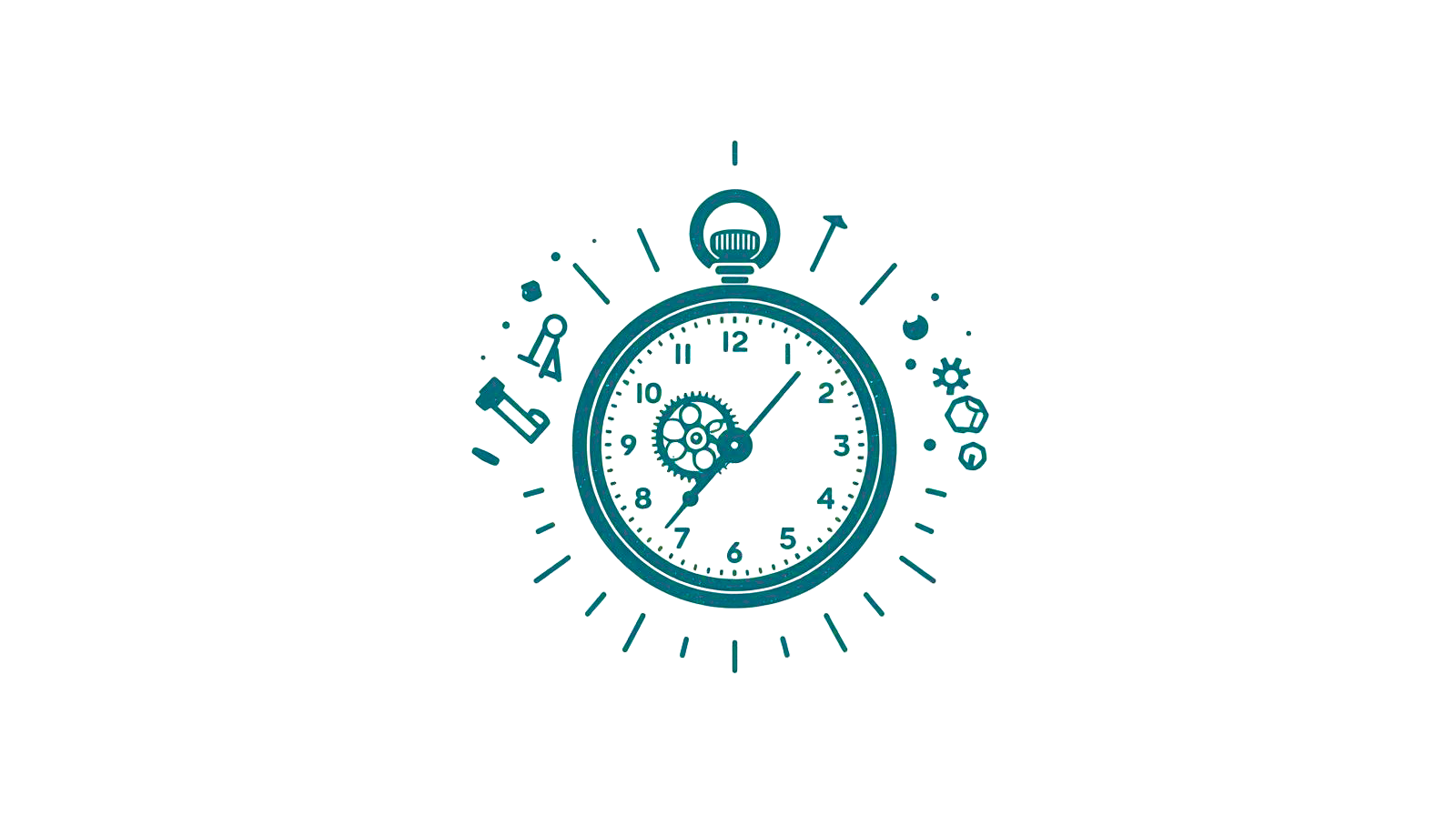 Graphic suggesting time drain - a ticking clock